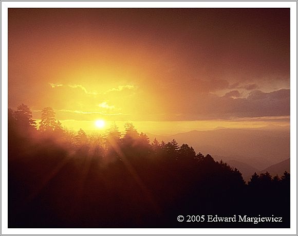 350187   Smoky Mountain sunrise view 1 
